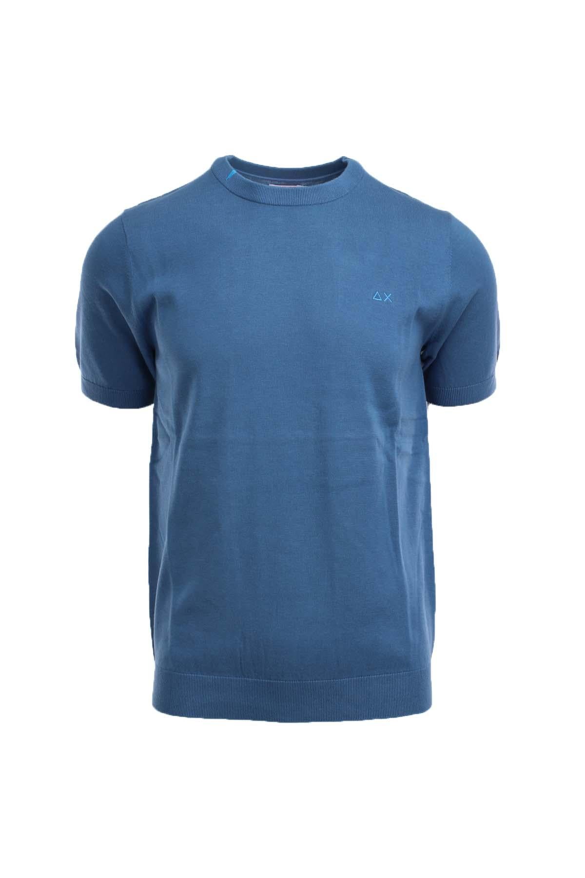 Maglia mezza manica in filo di cotone 