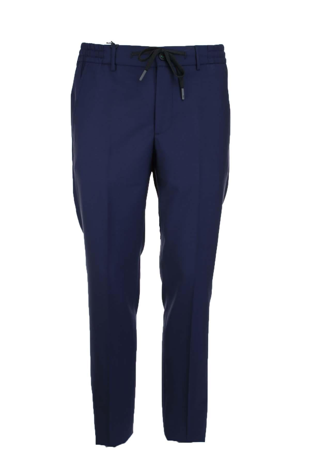 Pantalone in fresco di lana con coulisse elastico 