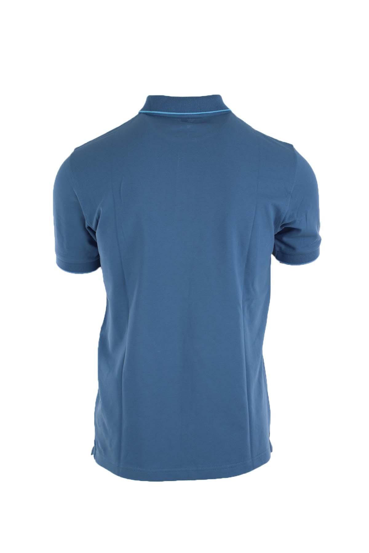 Polo mezza manica con profili in contrasto 