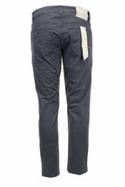 Pantalone 5 tasche con toppe in alcantara 