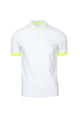 Polo mezza manica uomo profili fluo
