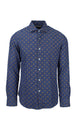 Camicia manica lunga cotone fantasia washed