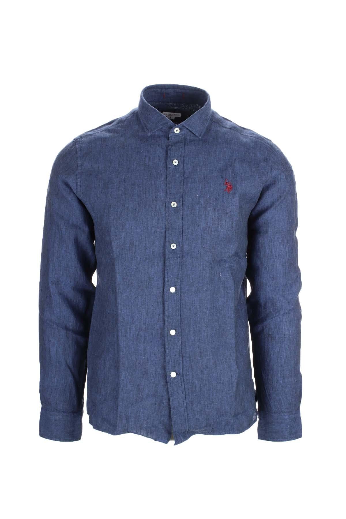 Camicia in lino Us Polo Assn 