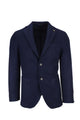 Giacca blazer monopetto in misto lana.