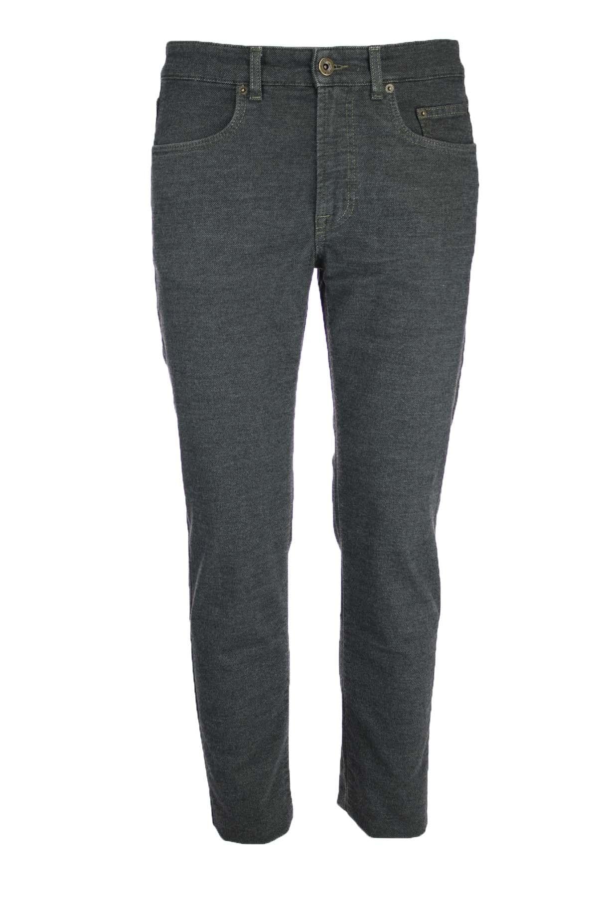 Pantalone 5 tasche micropuntinato stretch 