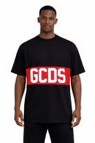 T-Shirt mezza manica Uomo Banda Logata Fronte Retro 