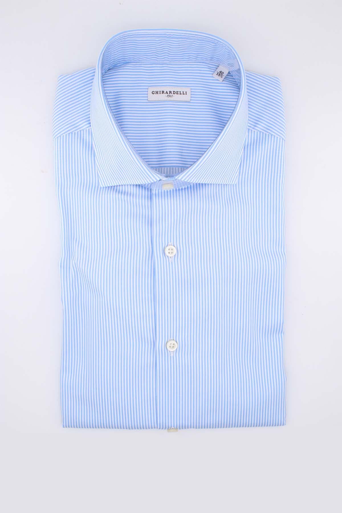 Camicia manica lunga in cotone righe 