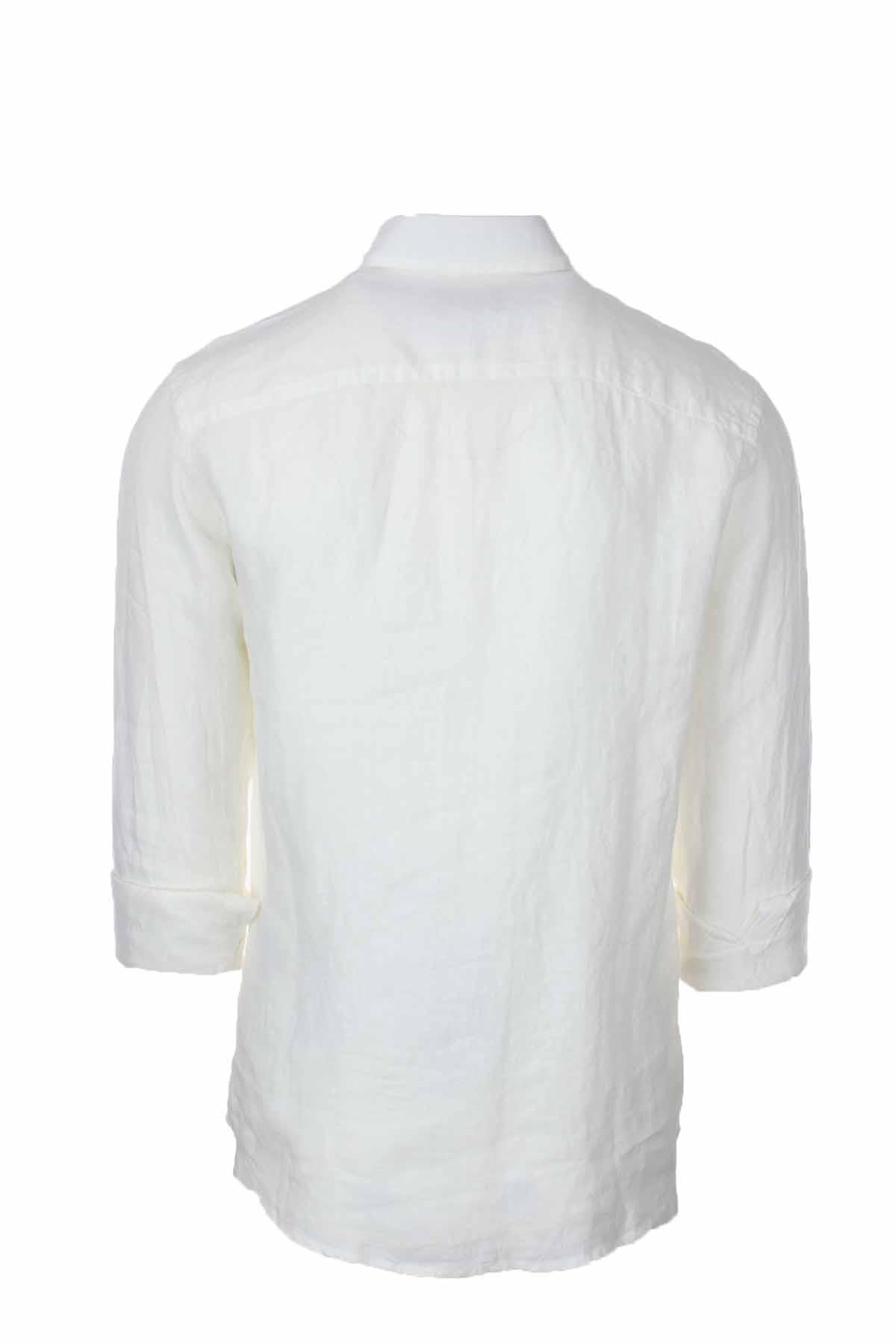 Camicia in lino manica lunga 