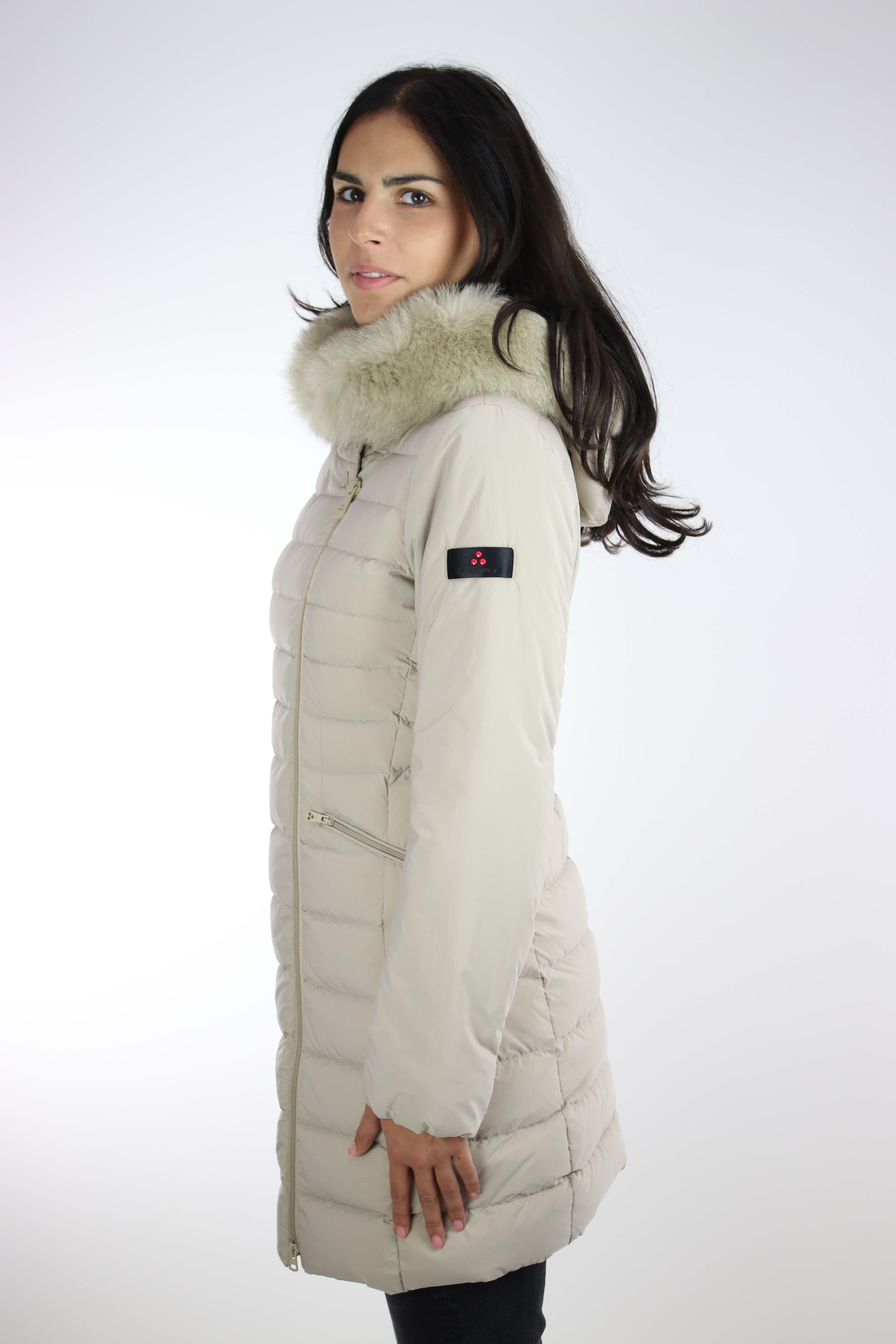 Piumino lungo con pelliccia Seriola04Fur 