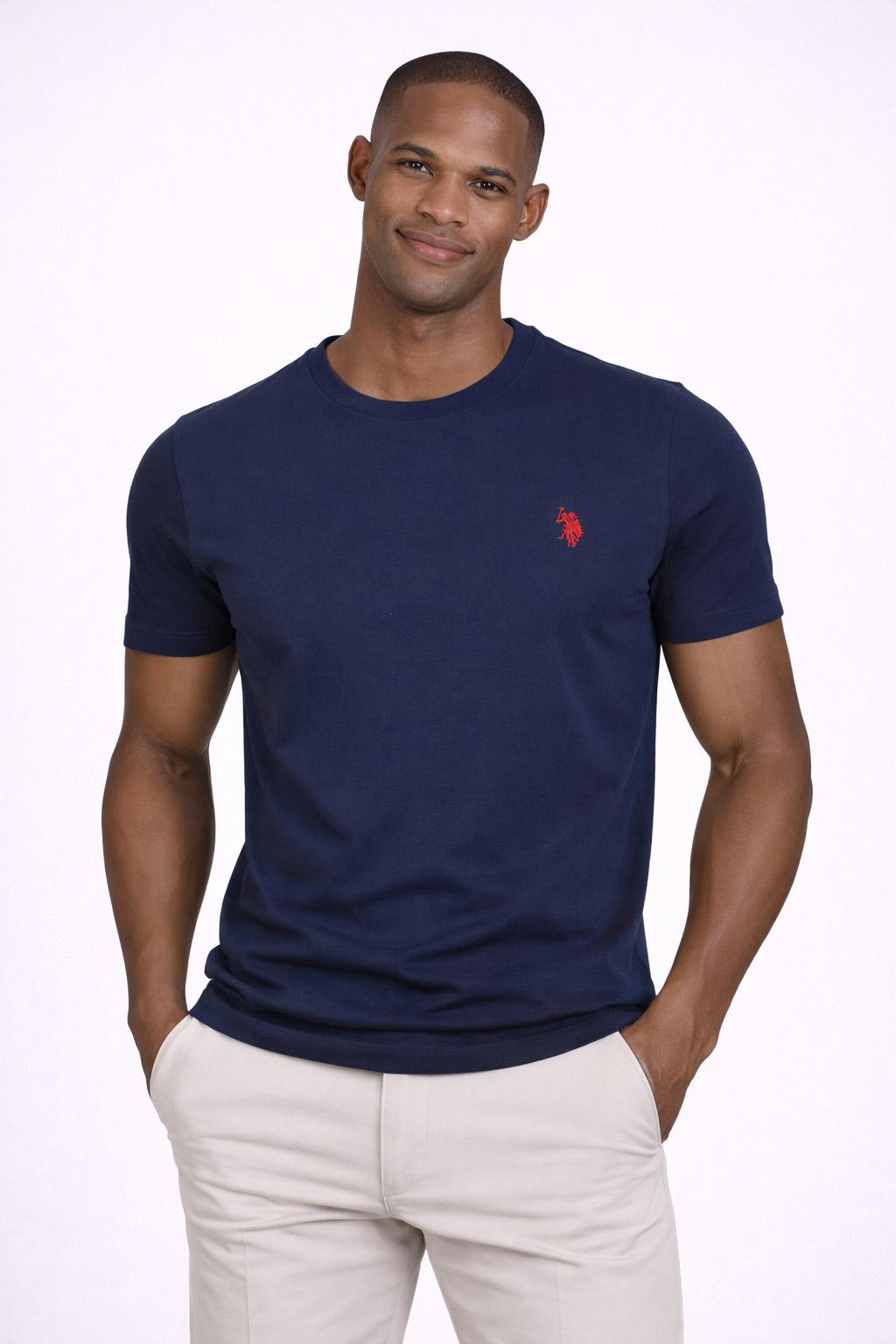 T-Shirt Uomo Cotone con logo ricamato 