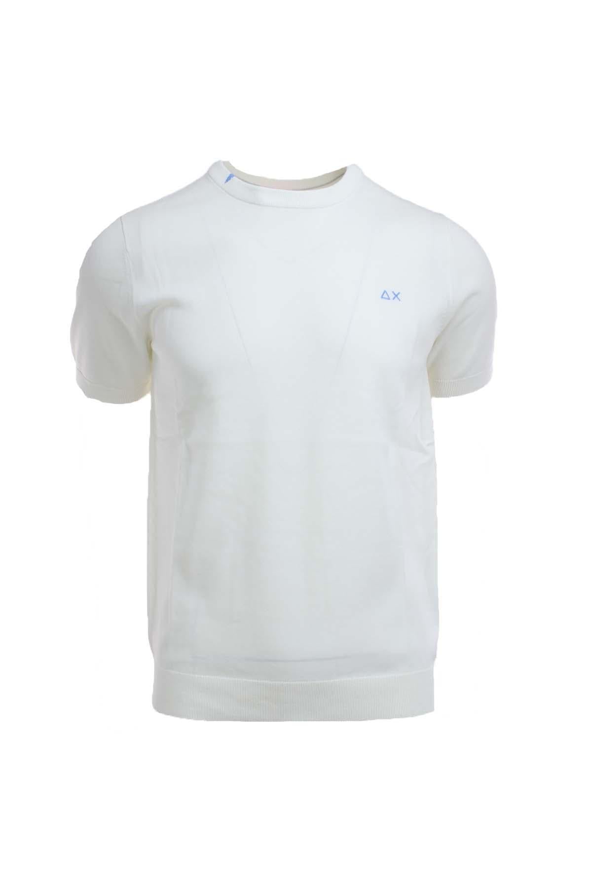 Maglia mezza manica in filo di cotone 