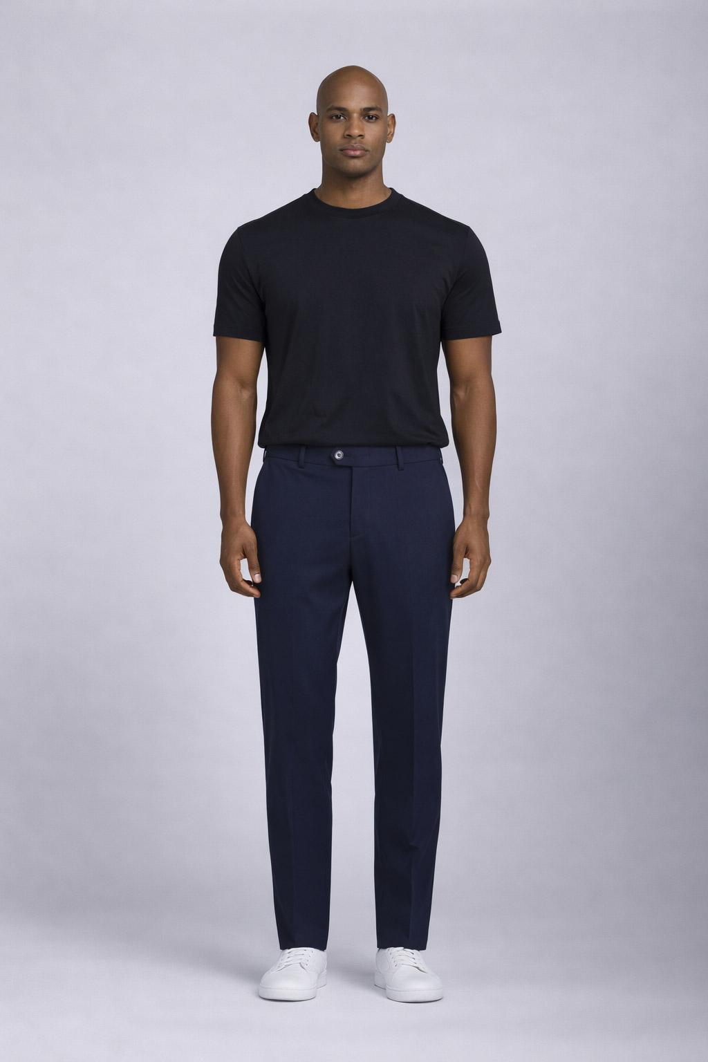 Pantalone Uomo Tasche America in Tessuto Tecnico Stretch 