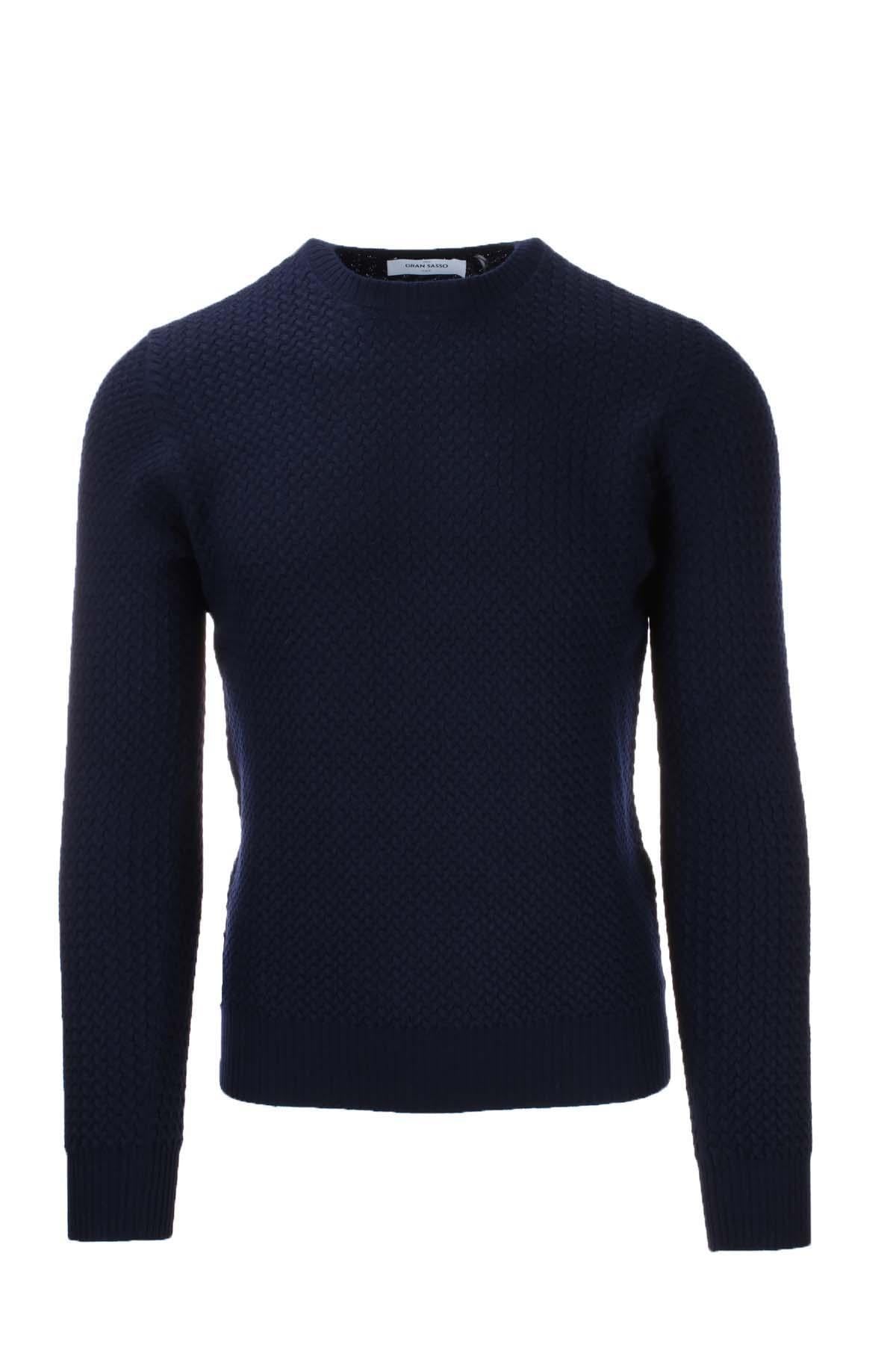 Pullover girocollo microtrecce 