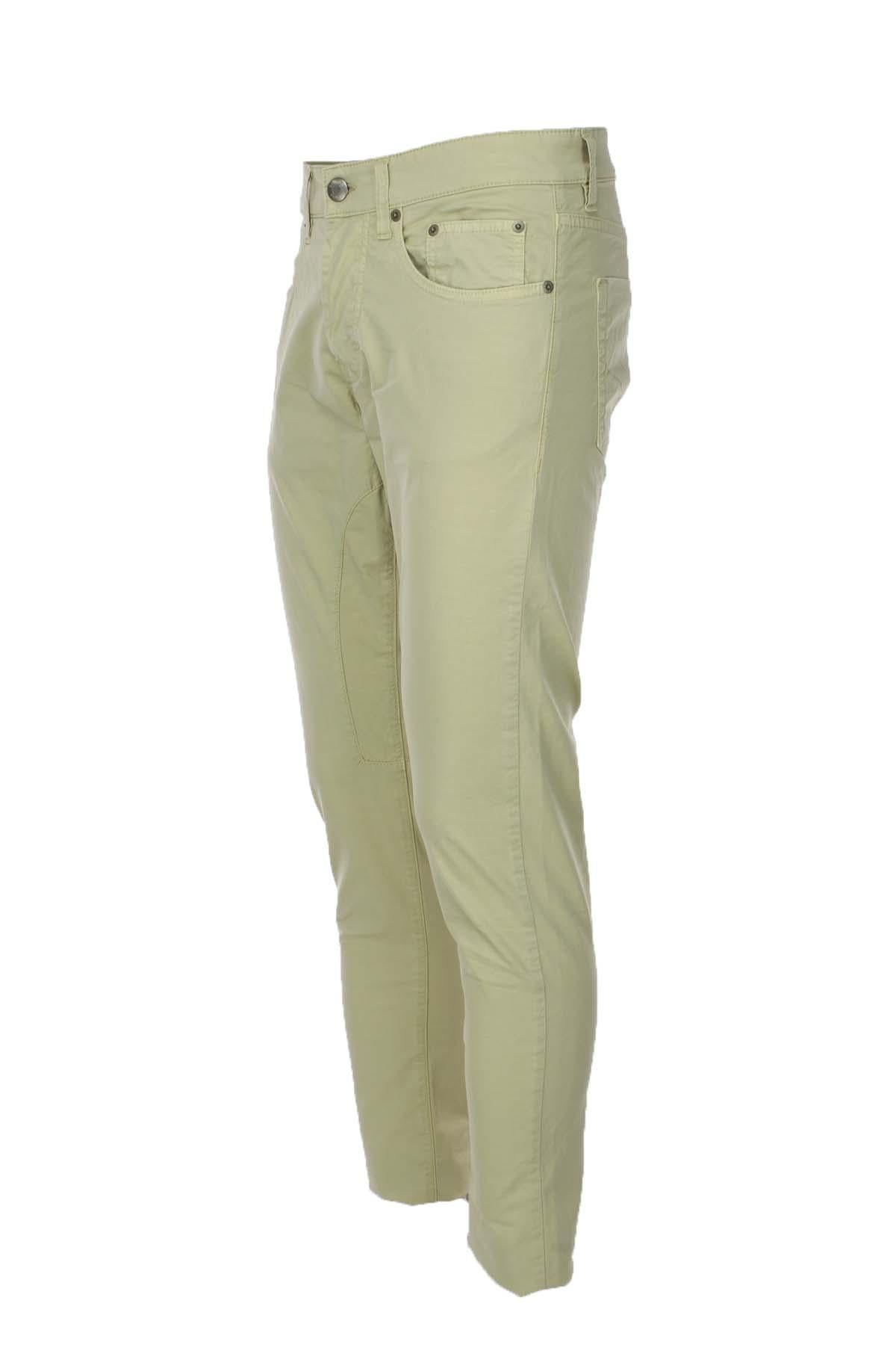 Pantalone 5 tasche in raso di cotone 
