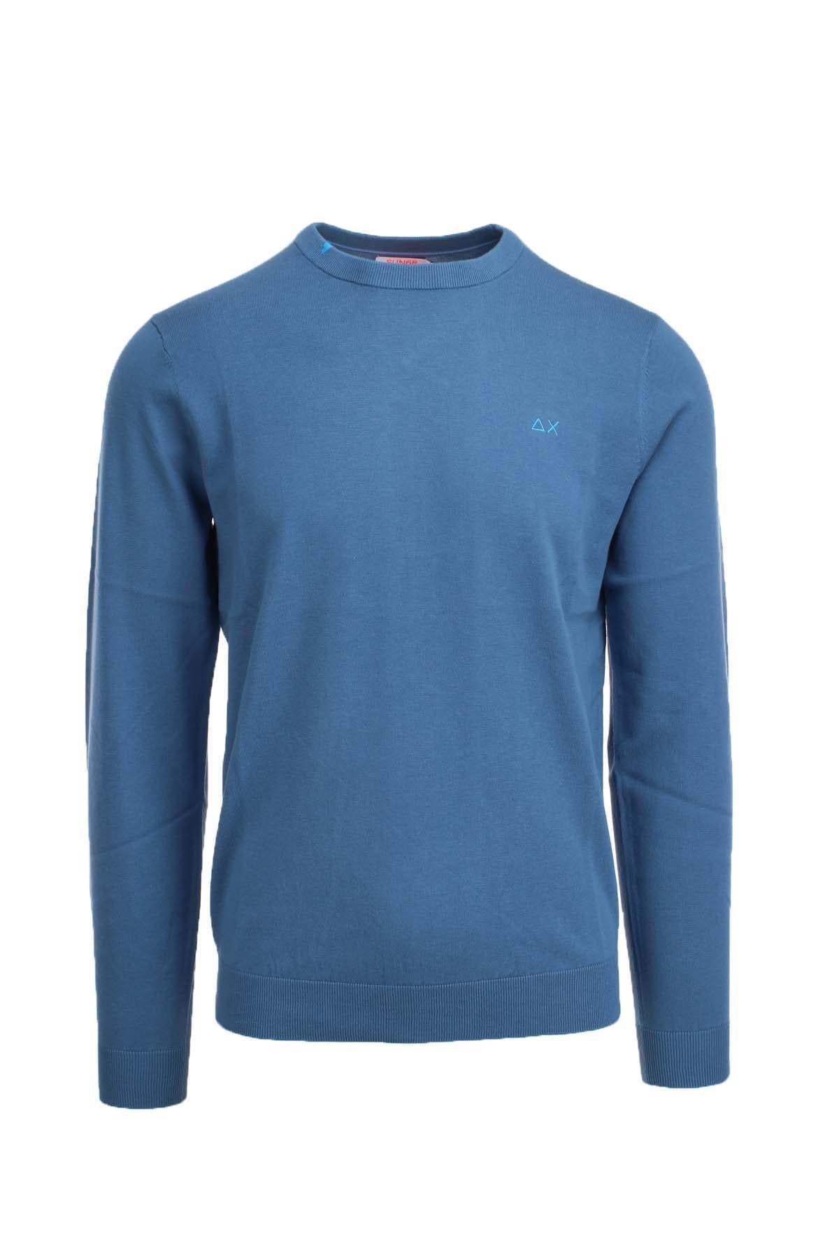 Maglia pullover girocollo in filo di cotone 
