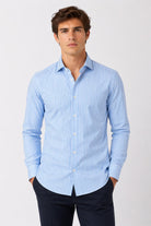 Camicia Uomo a Righe in Tessuto Active 