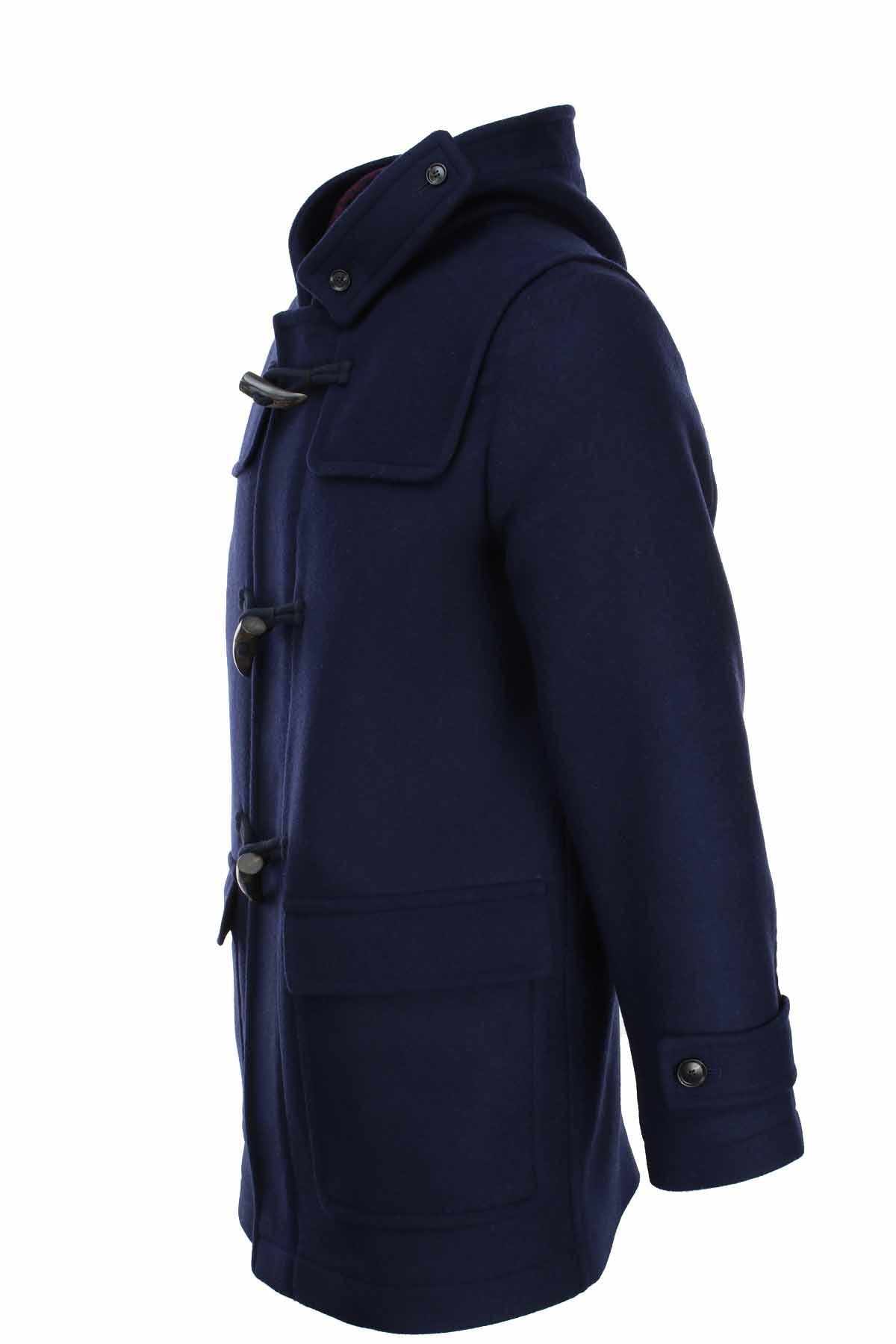 Montgomery con cappuccio e alamari 