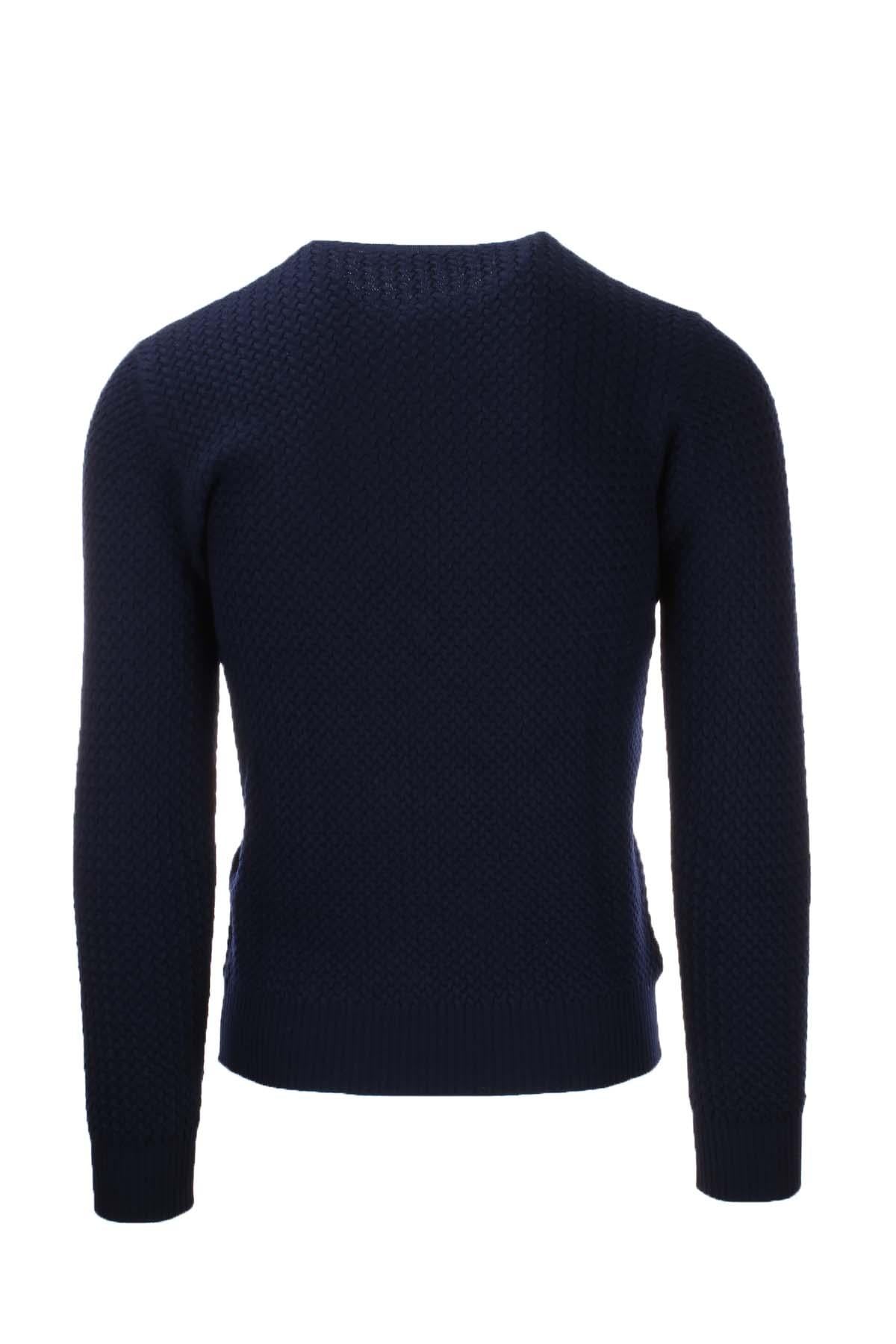 Pullover girocollo microtrecce 