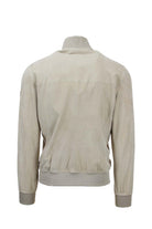 Bomber in pelle scamosciata 