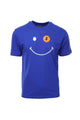 Smile print half-sleeved T-shirt