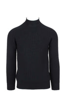 Maglia lupo in lana a coste inglese 