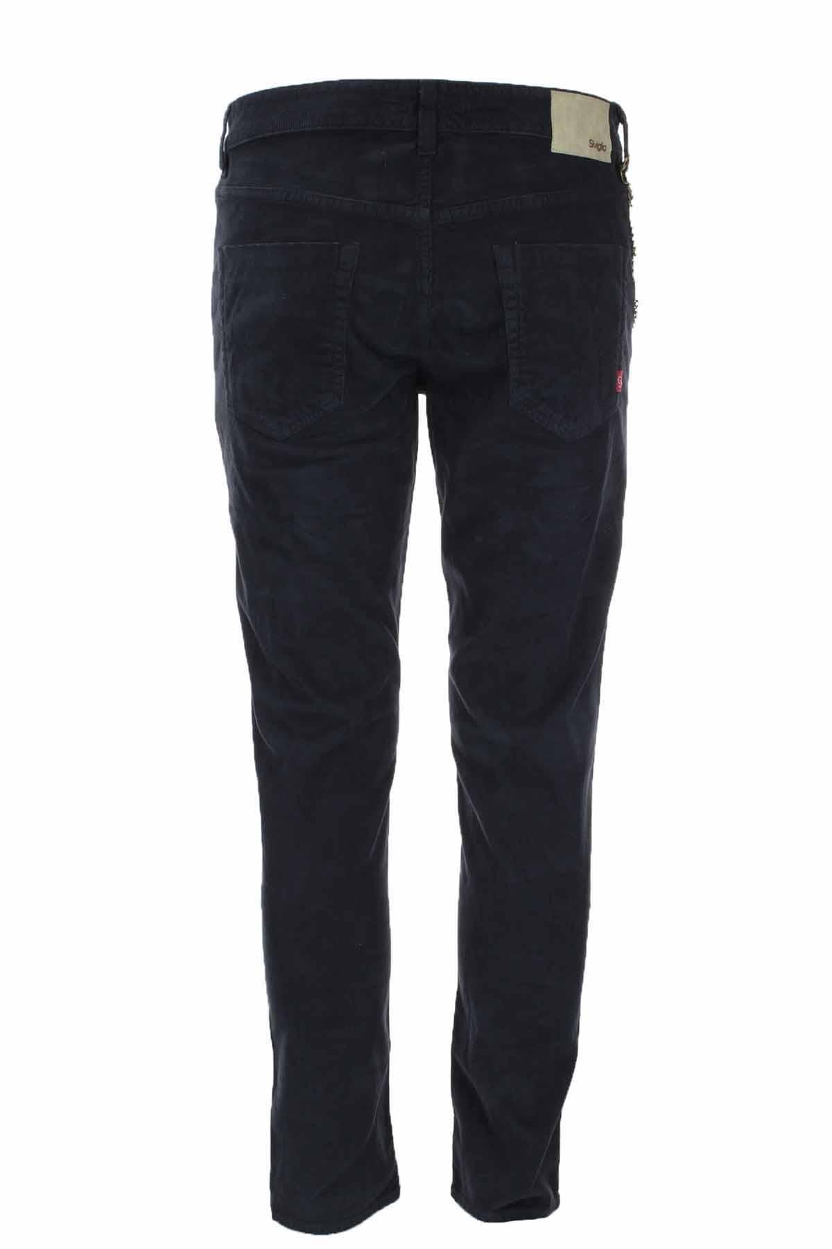 Pantalone 5 tasche velluto micro puntinato 