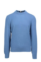 Maglione in cotone lavorato grana riso 