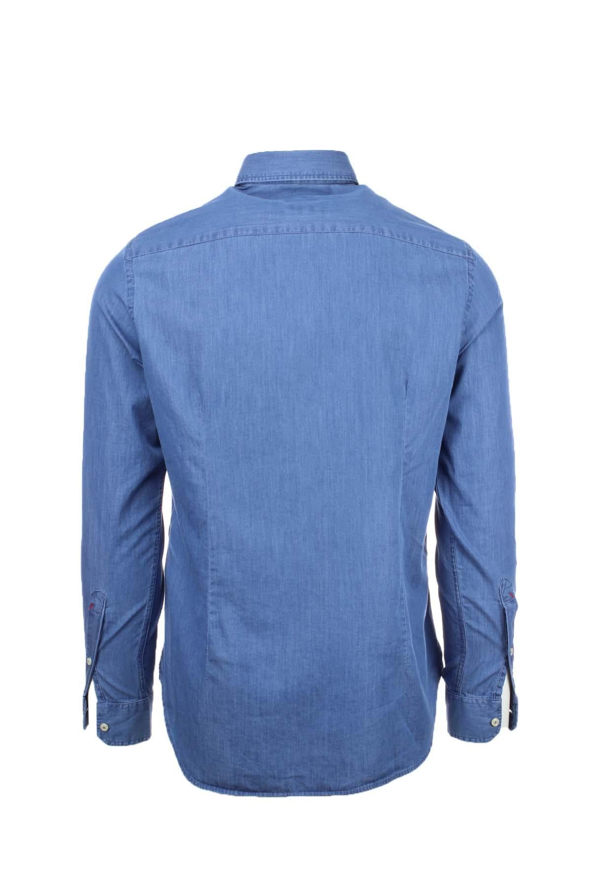 Camicia in jeans manica lunga 