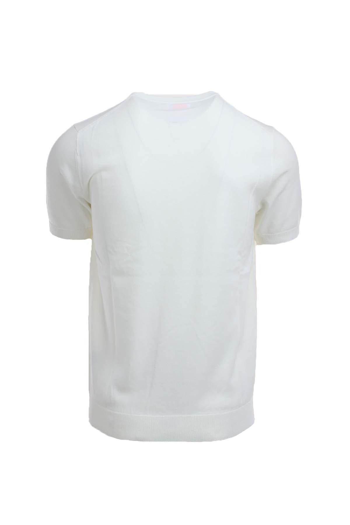 Maglia mezza manica in filo di cotone 