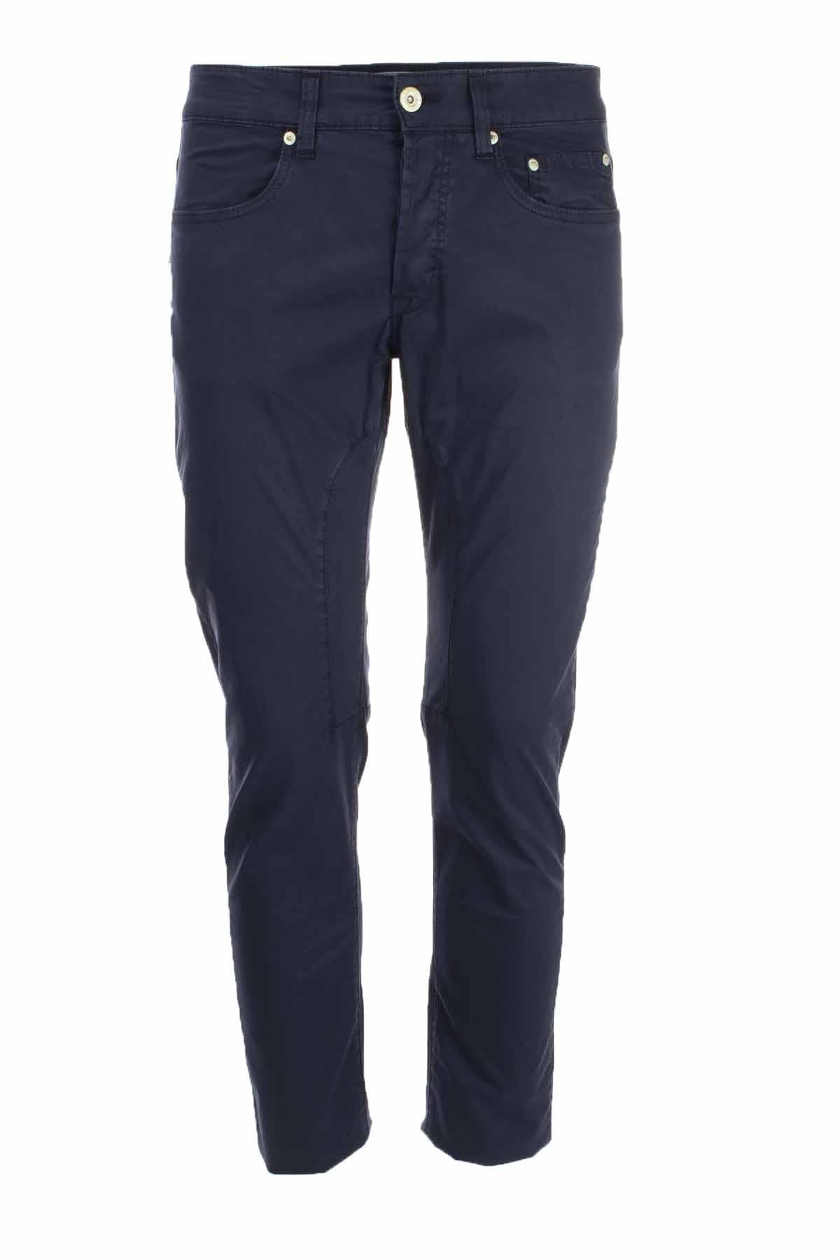 Pantalone in cotone con toppa 