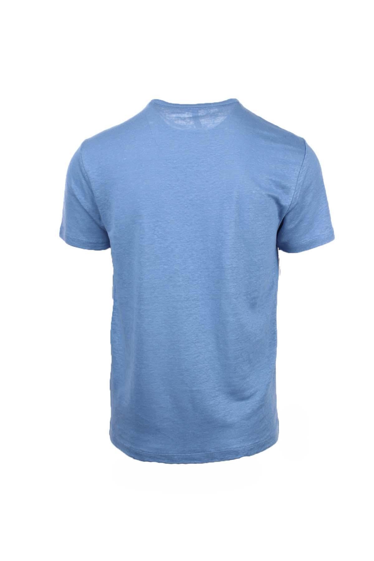 Maglia t shirt in filo di lino 