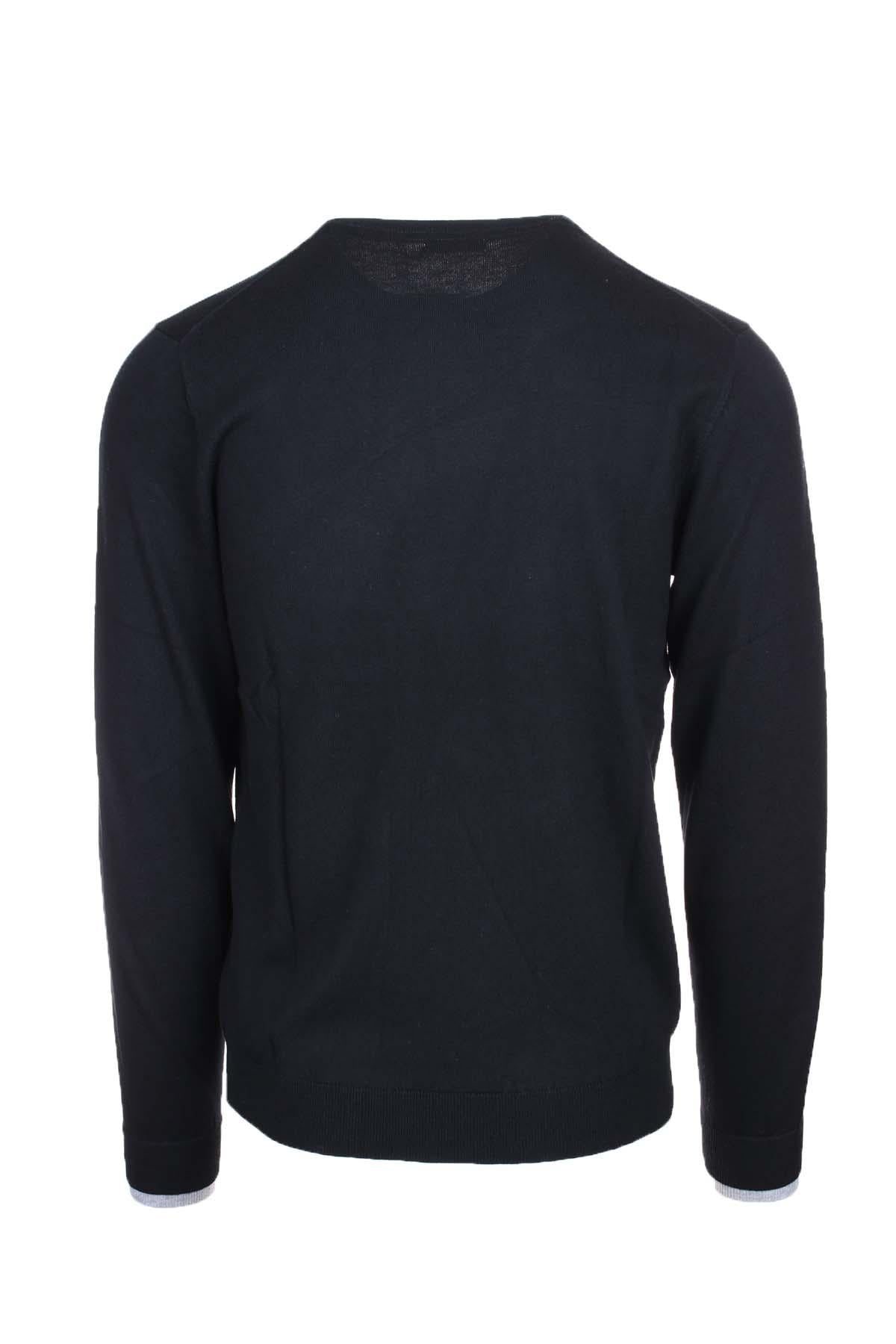 Maglia pullover girocollo lana e cotone 