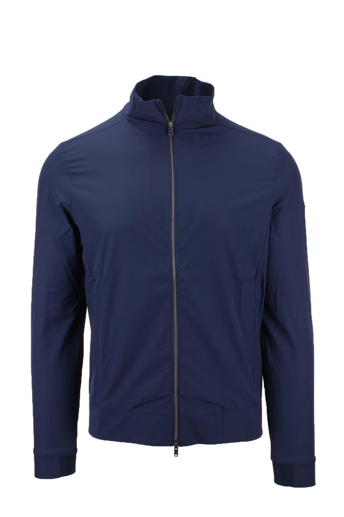 Giubbino Bomber full zip in tessuto tecnico 