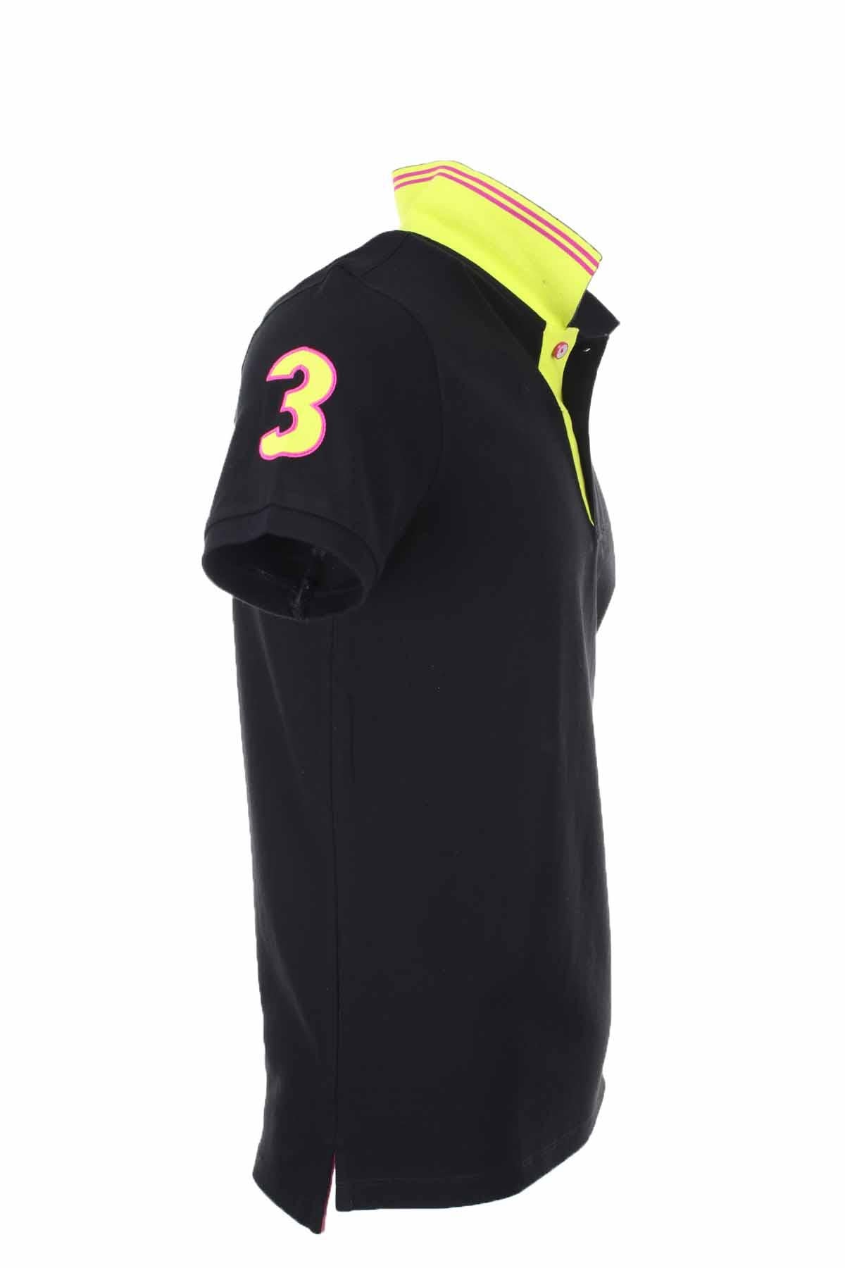 Polo mezza manica piquet maxi logo 