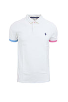 Polo mezza manica con profili in colorati 