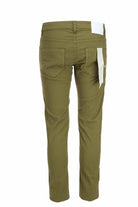 Pantalone cotone e lino elasticizzato 5 tasche 