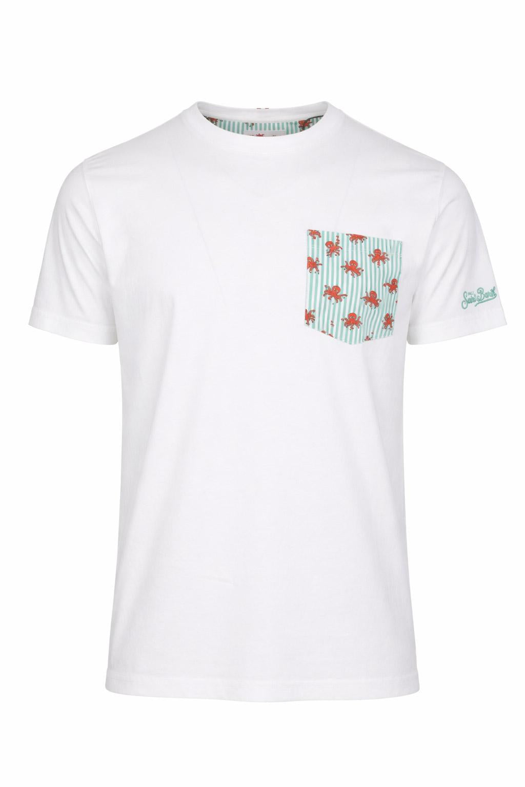 T-Shirt Uomo Taschino Polipi Cotone Premium 