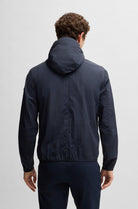 Giubbotto in nylon stropicciato con cappuccio 