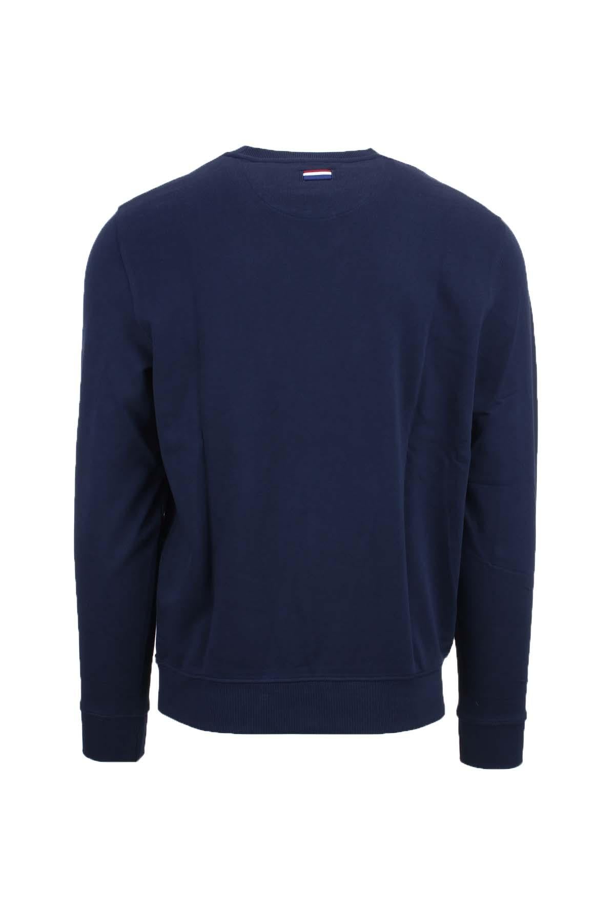 Felpa girocollo in cotone con logo 