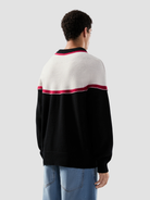 Maglione in lana con maxi logo 