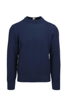 Maglione in cotone lavorato grana riso 
