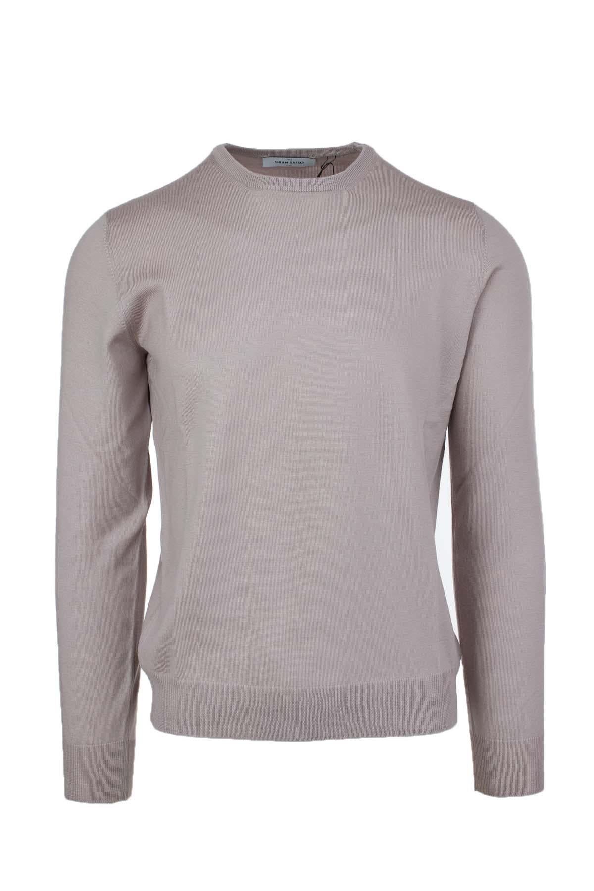 Maglia girocollo in lana merinos 