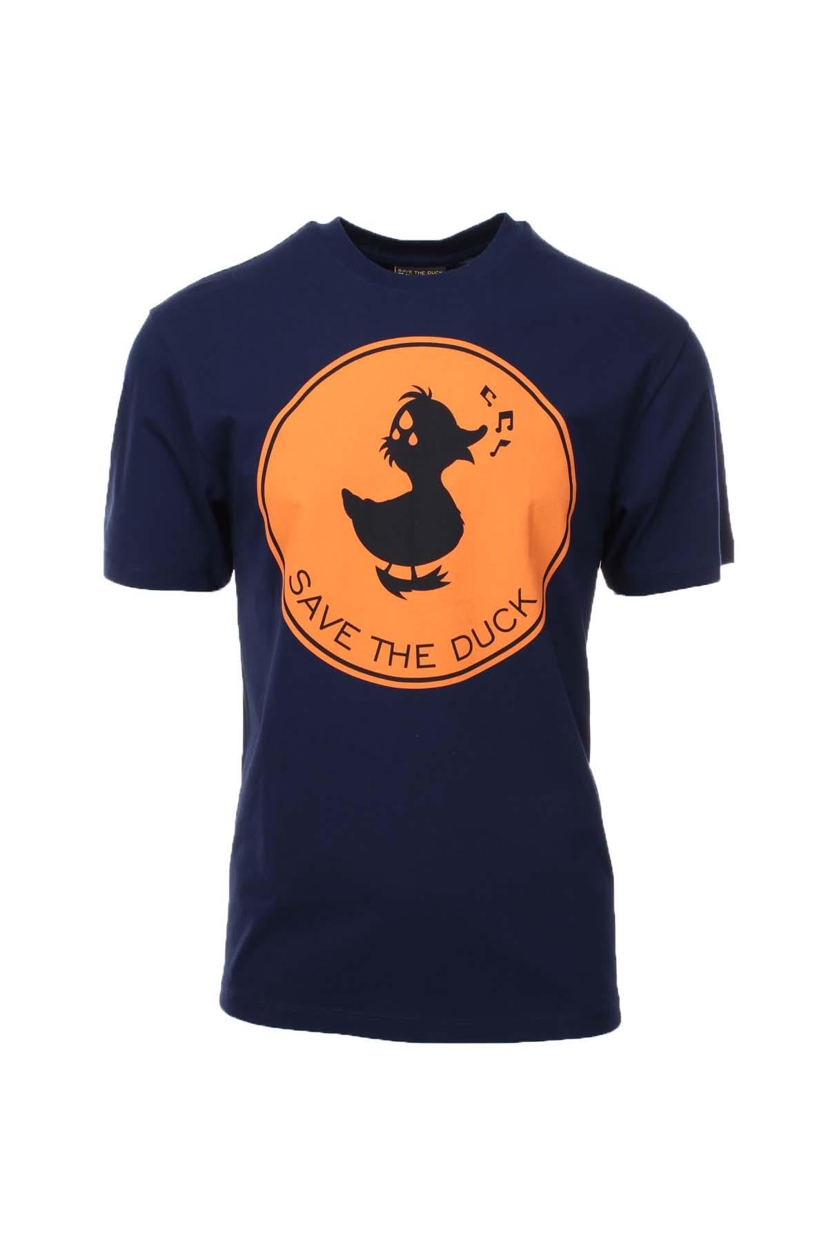 T-shirt mezza manica maxilogo save ther duck 