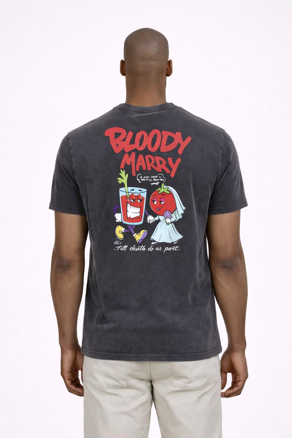 Tshirt Uomo in Cotone Bloody Mary Crypto Puppets 