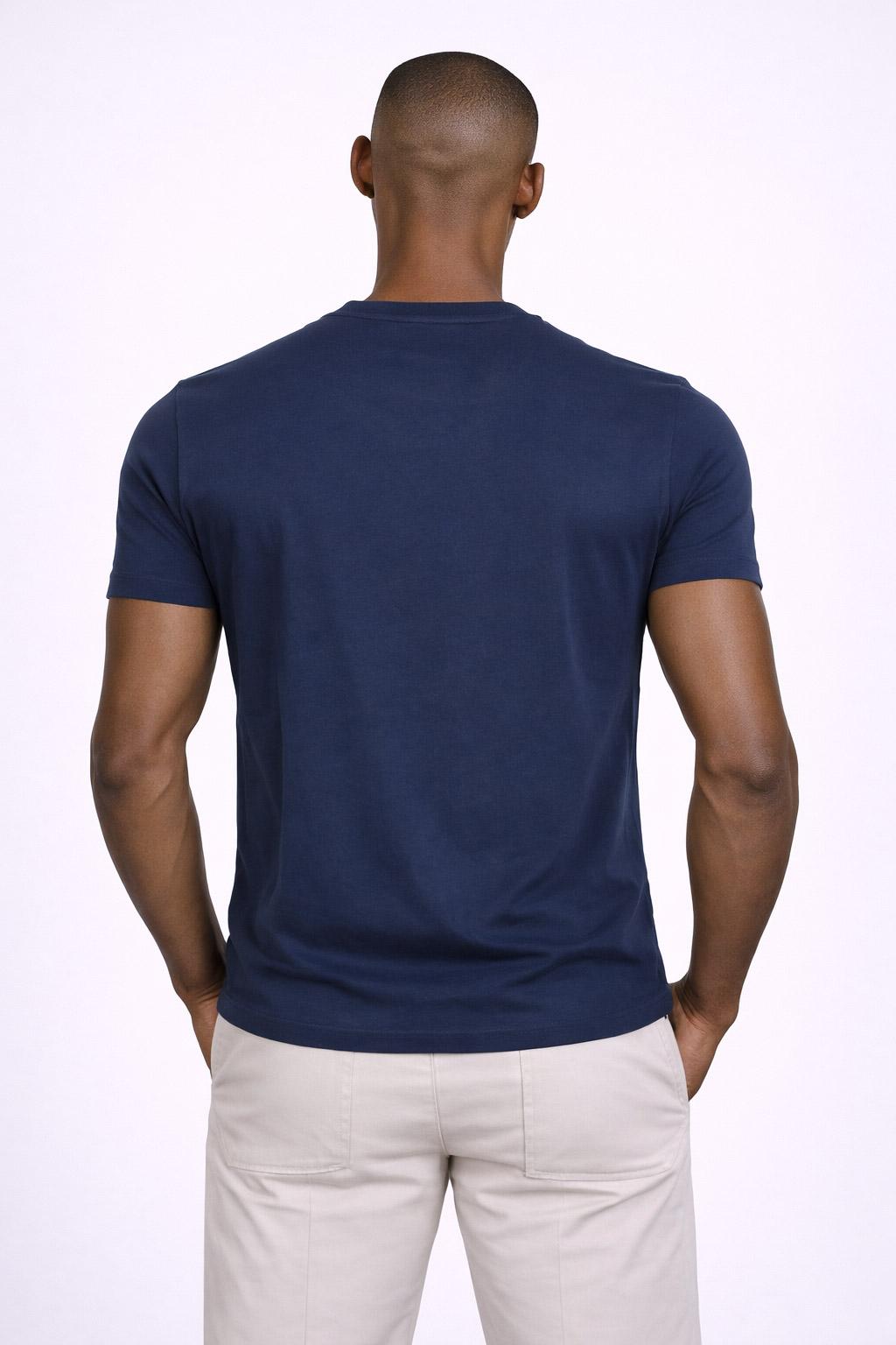 T-Shirt Uomo Cotone con logo ricamato 