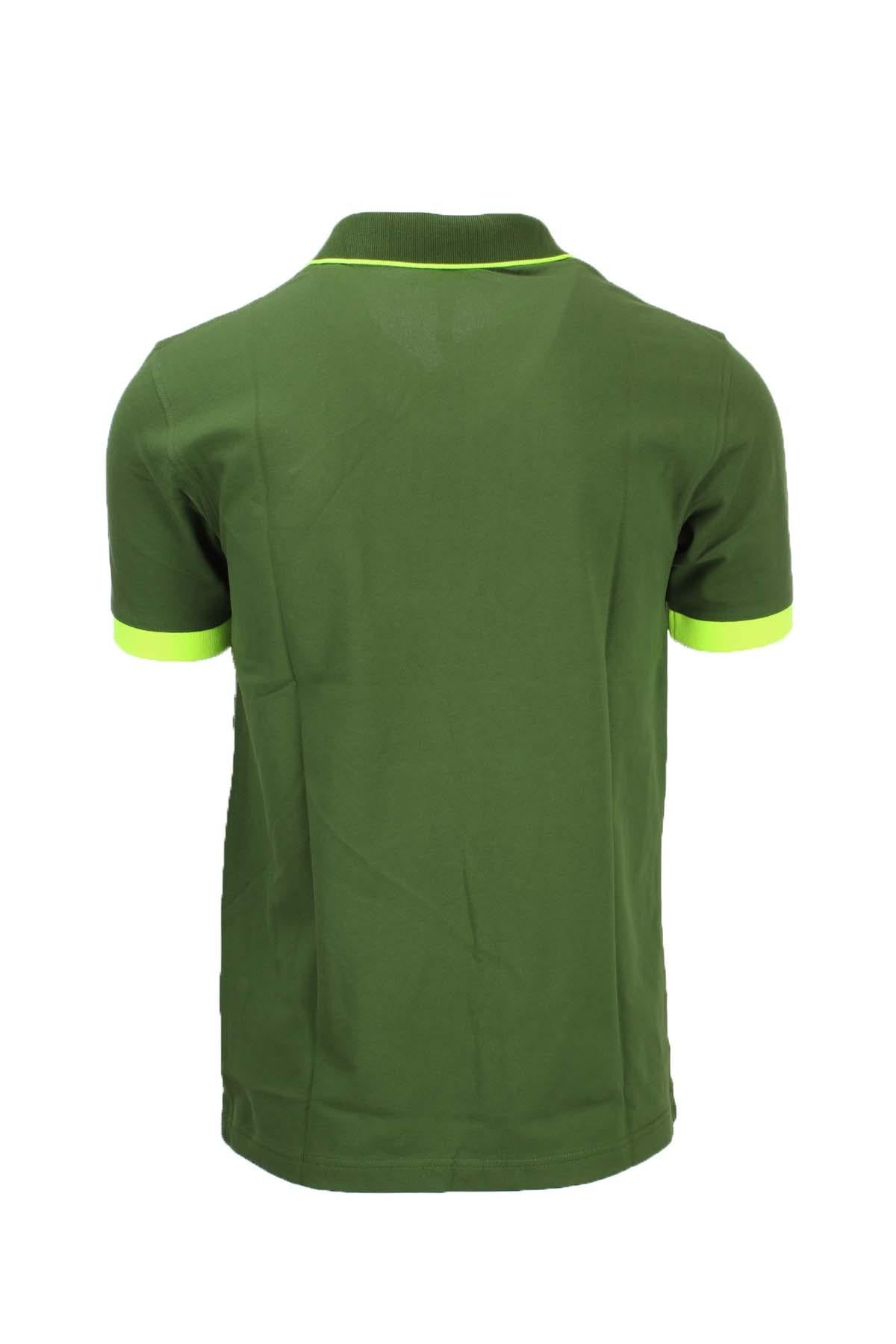 Polo mezza manica con profili fluo 