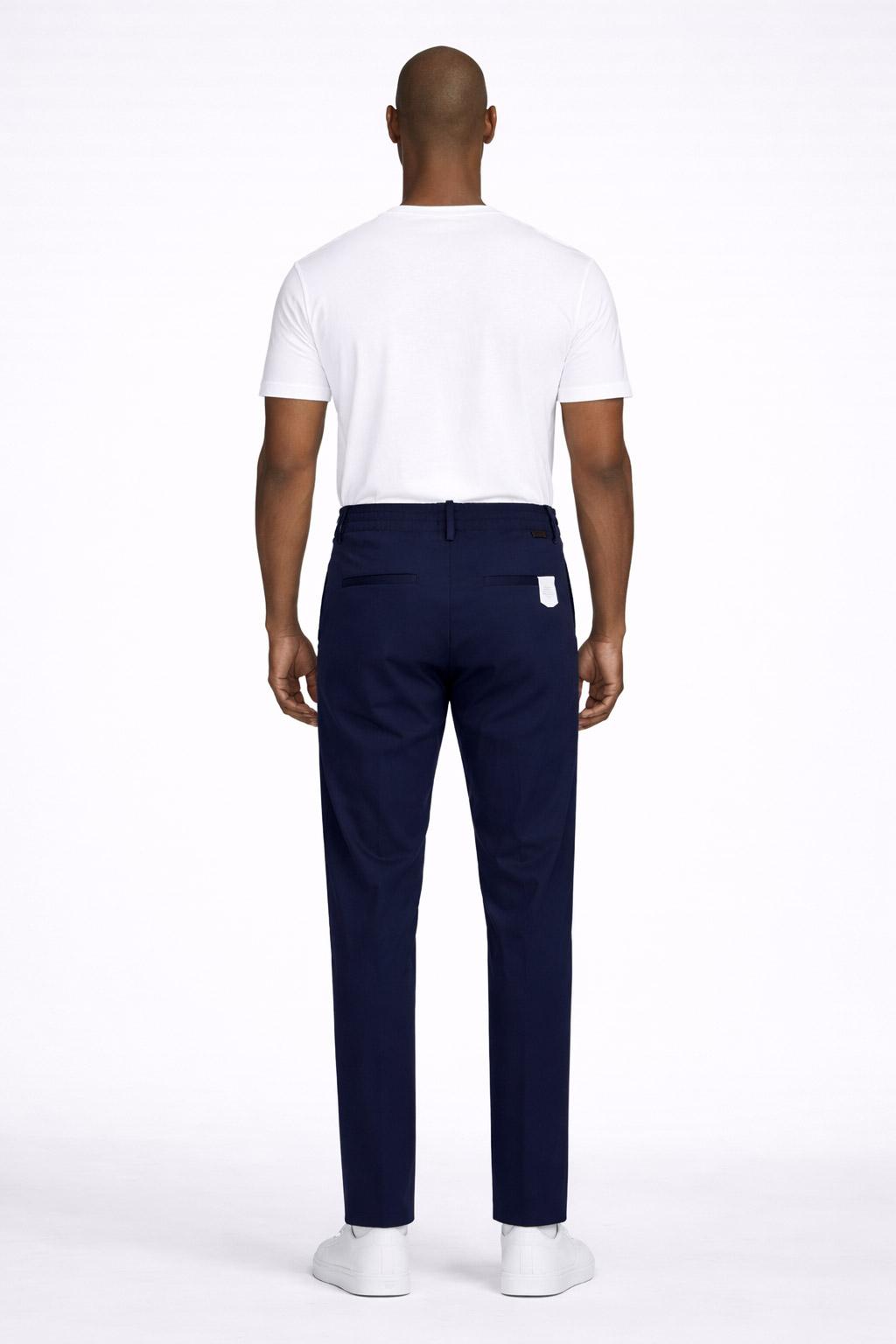 Pantalone Chino Uomo in Jersey con Elastico 