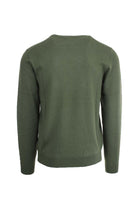 Maglia girocollo in lana e cotone 