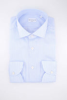 Camicia manica lunga in cotone tailor fit 