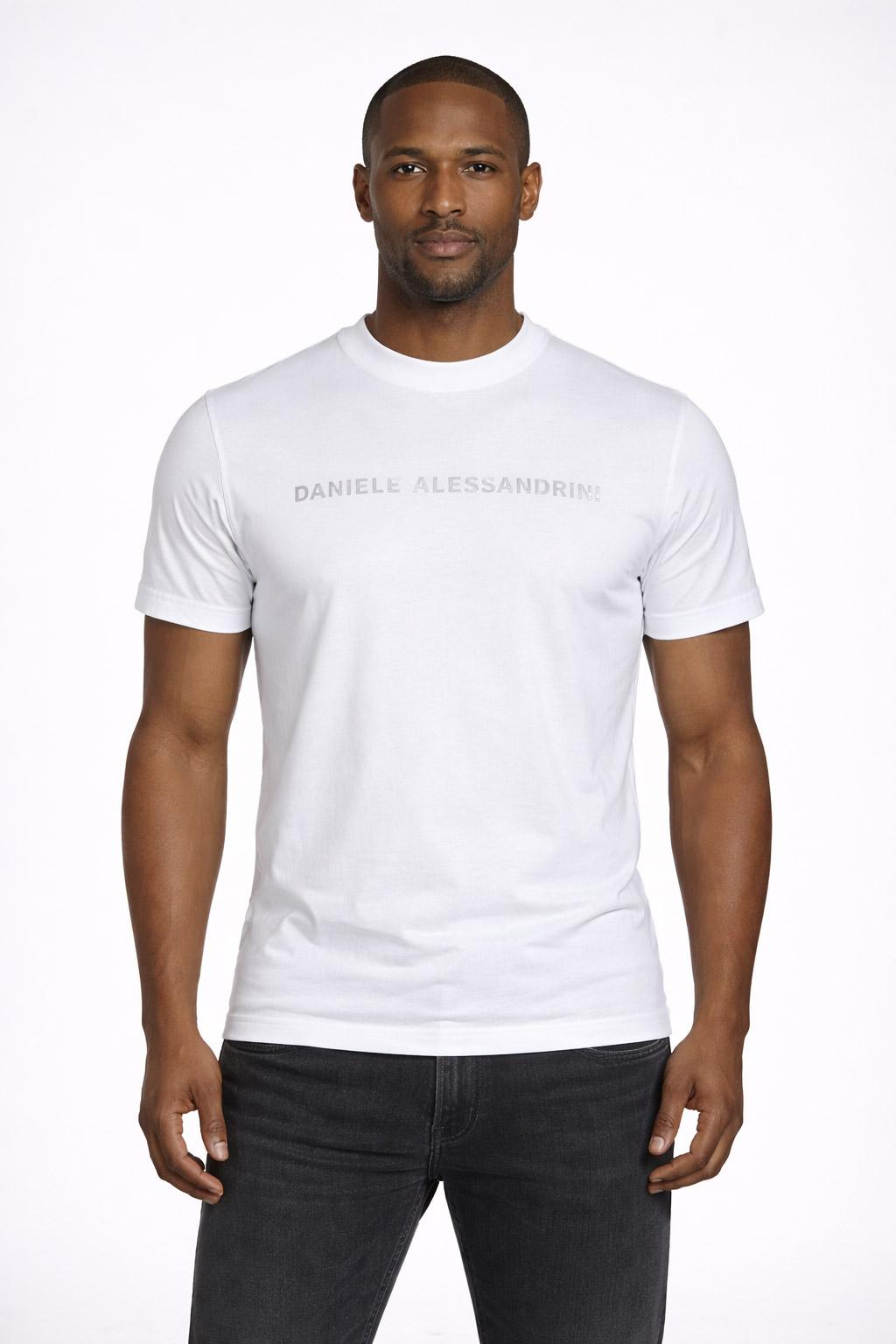 Tshirt Uomo in Cotone e Modal con Logo 